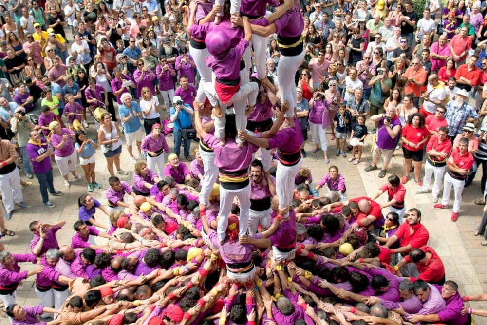 Tarragona Human Tower Competition in Tarragona, Spain